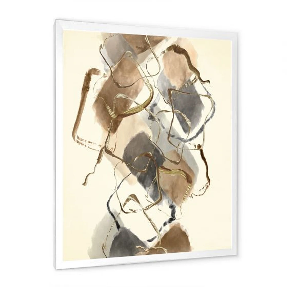 Gold Glam Squares III  Wall Art