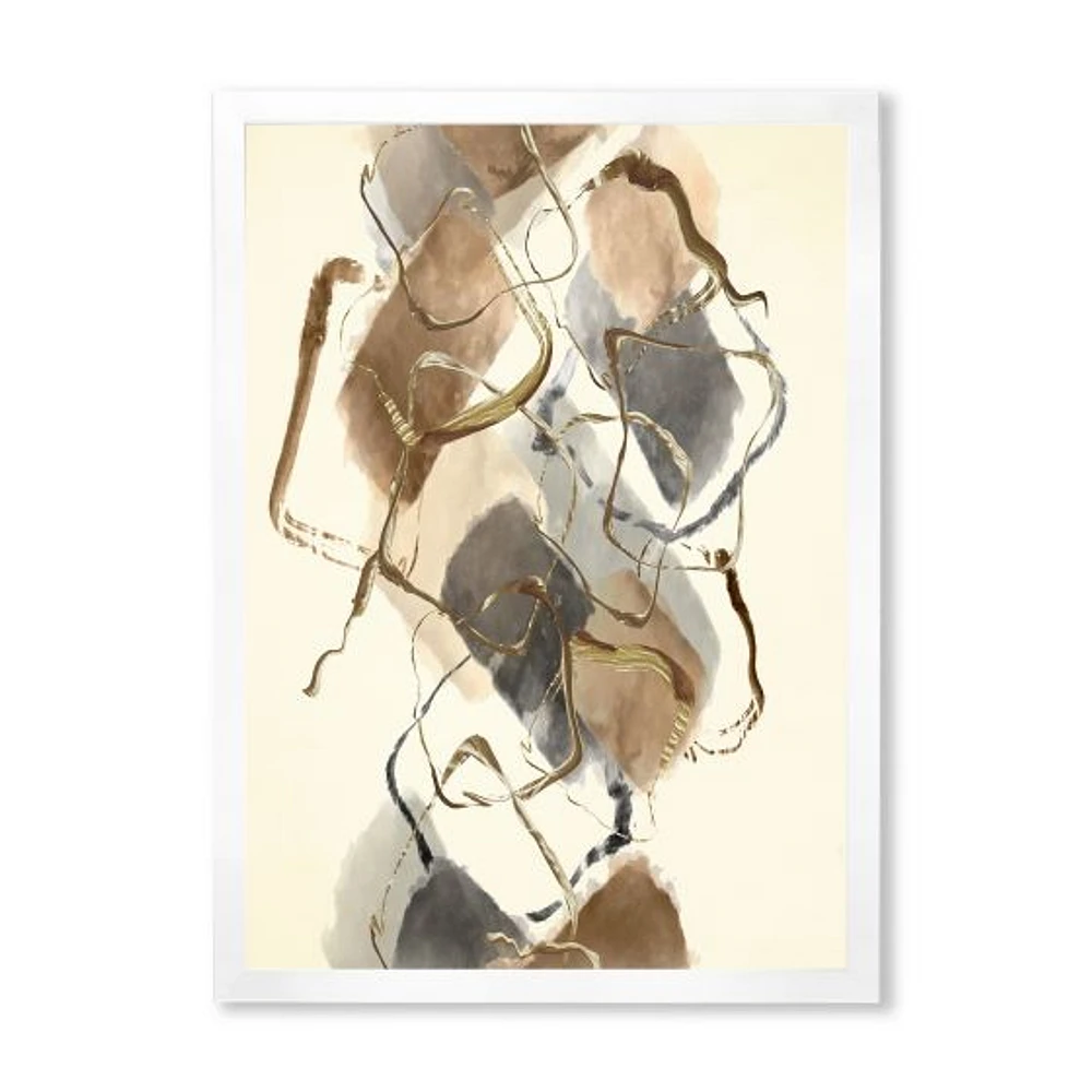 Gold Glam Squares III  Wall Art