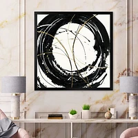 Gold Metallic Circle  Wall Art