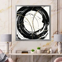 Gold Metallic Circle  Wall Art