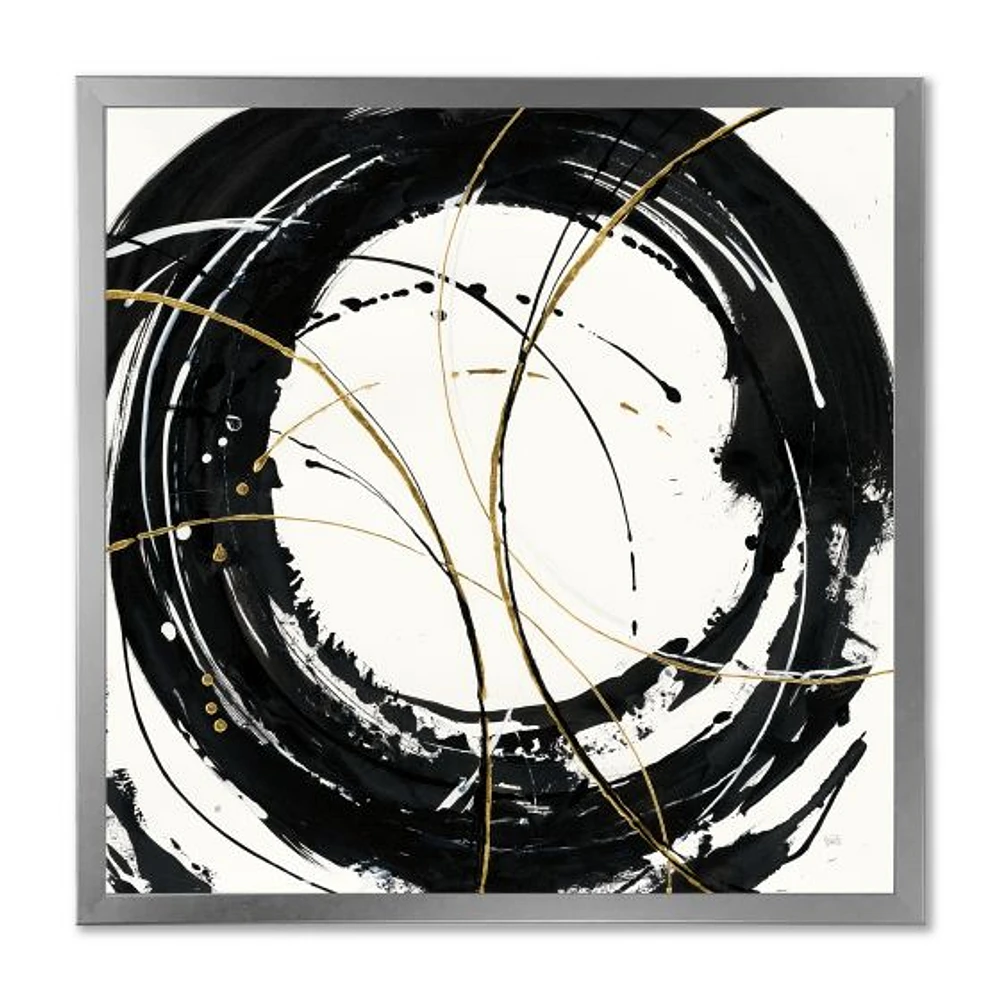 Gold Metallic Circle  Wall Art