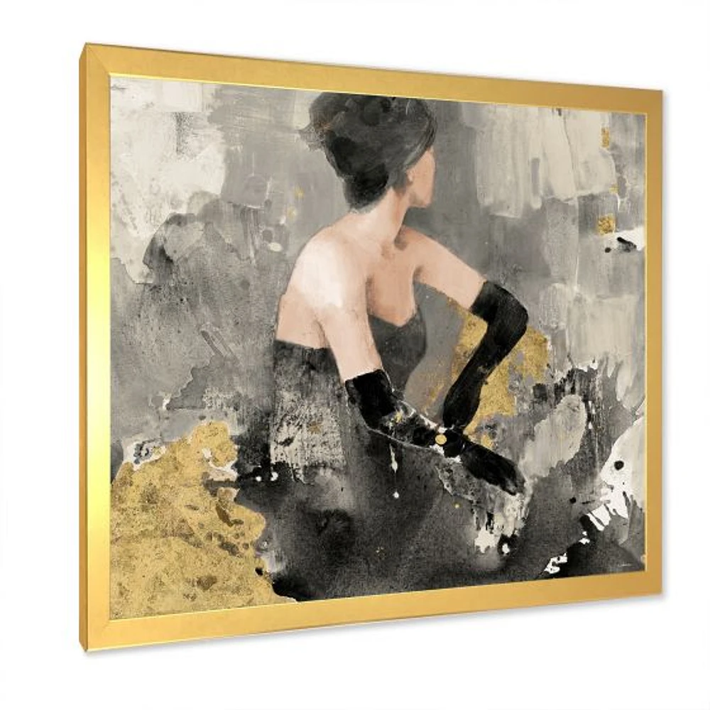 Gold Fashion Dance  Wall Art