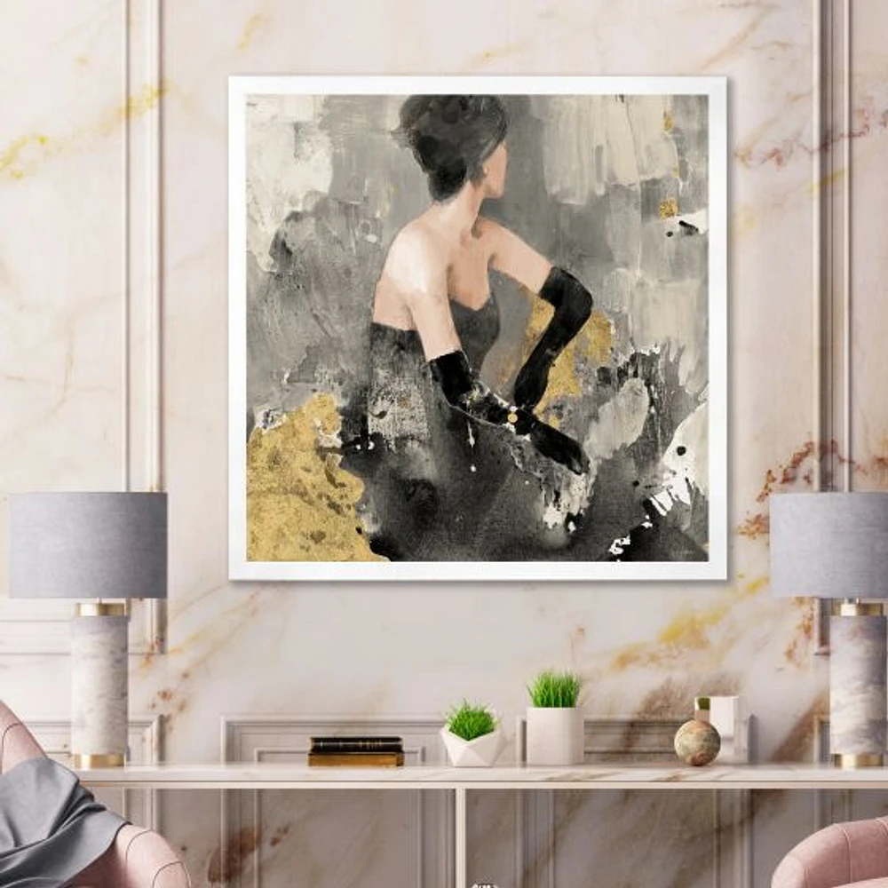 Gold Fashion Dance  Wall Art