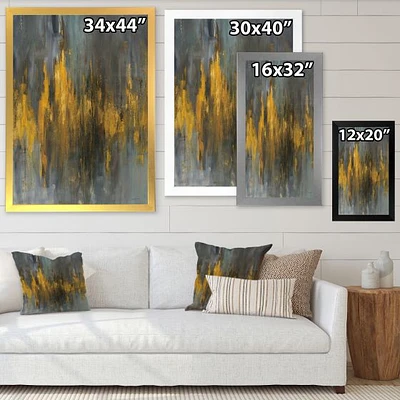 Toile « Black and Gold Glam Abstract »