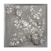 White Cherry Blossoms II  Canvas Wall Art Print