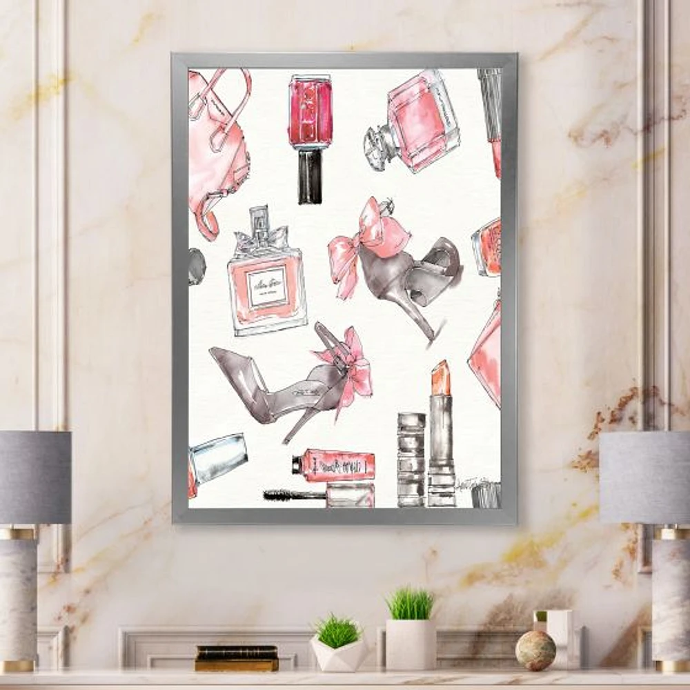 Glam Chic Accents Pattern I  Canvas Wall Art