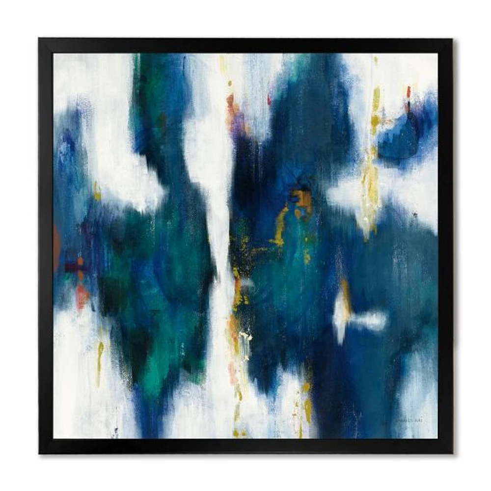 Blue Glam Texture I  Wall Art