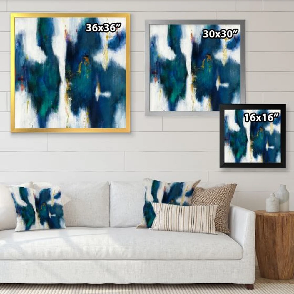 Blue Glam Texture I  Wall Art