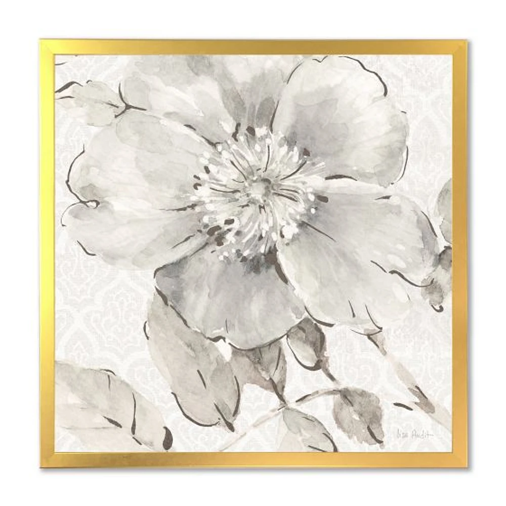 Indigold Grey Peonies II  Wall Art