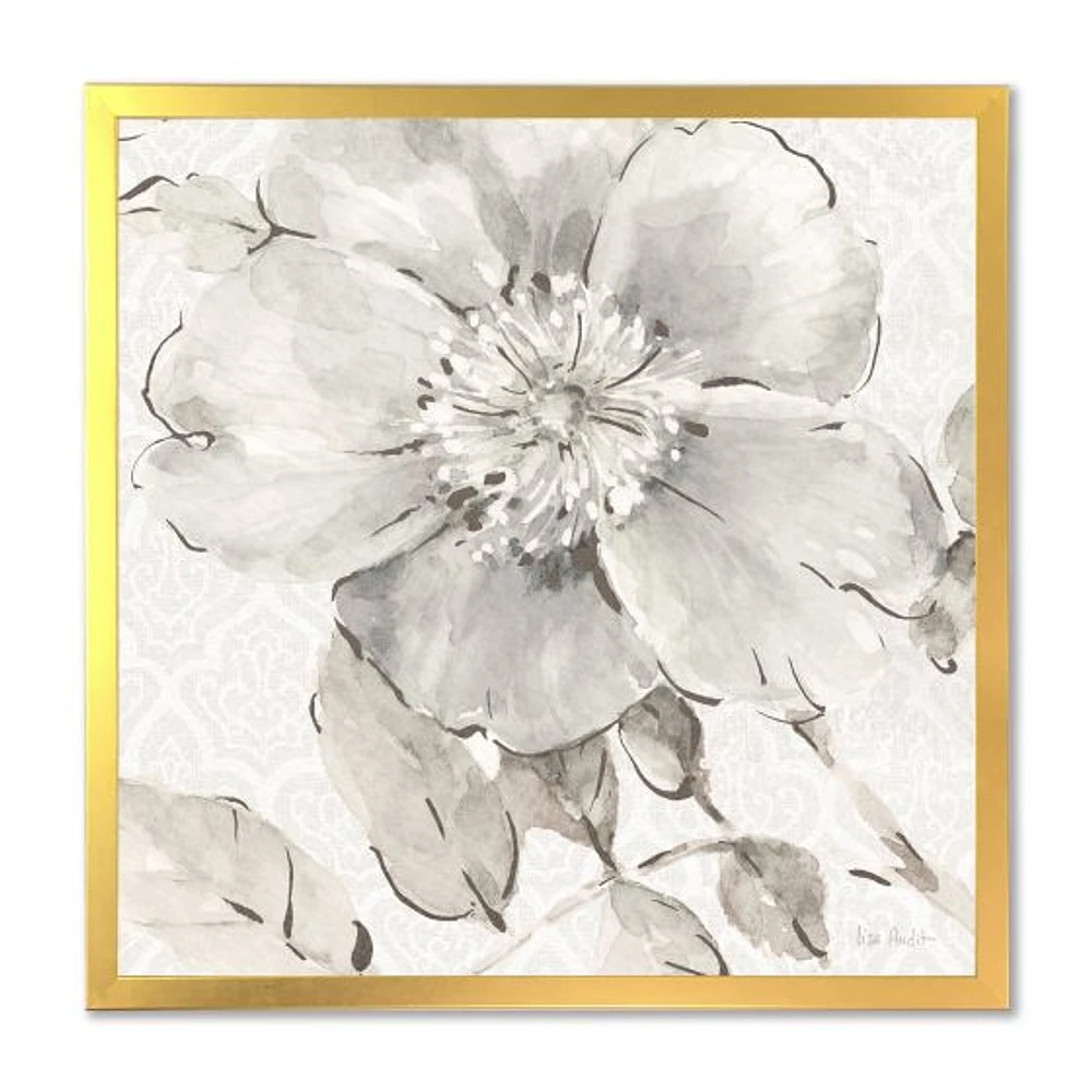 Indigold Grey Peonies II  Wall Art