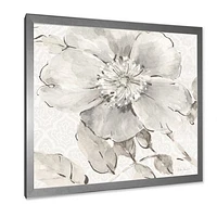 Indigold Grey Peonies II  Wall Art