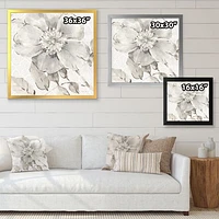 Indigold Grey Peonies II  Wall Art