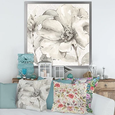 Indigold Grey Peonies IV  Canvas Art