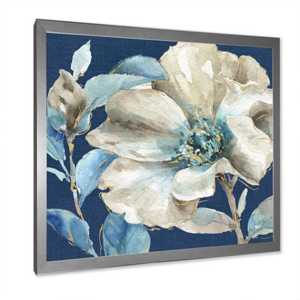 Indigold Watercolor Flower I  Wall Art