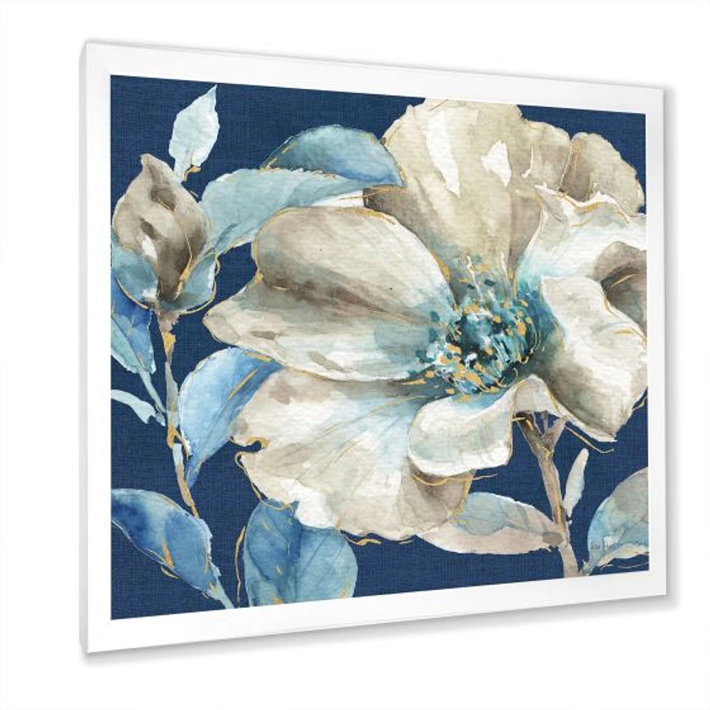 Indigold Watercolor Flower I  Wall Art