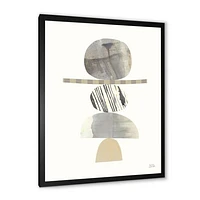 Geometric Balance Neutral I  Wall Art