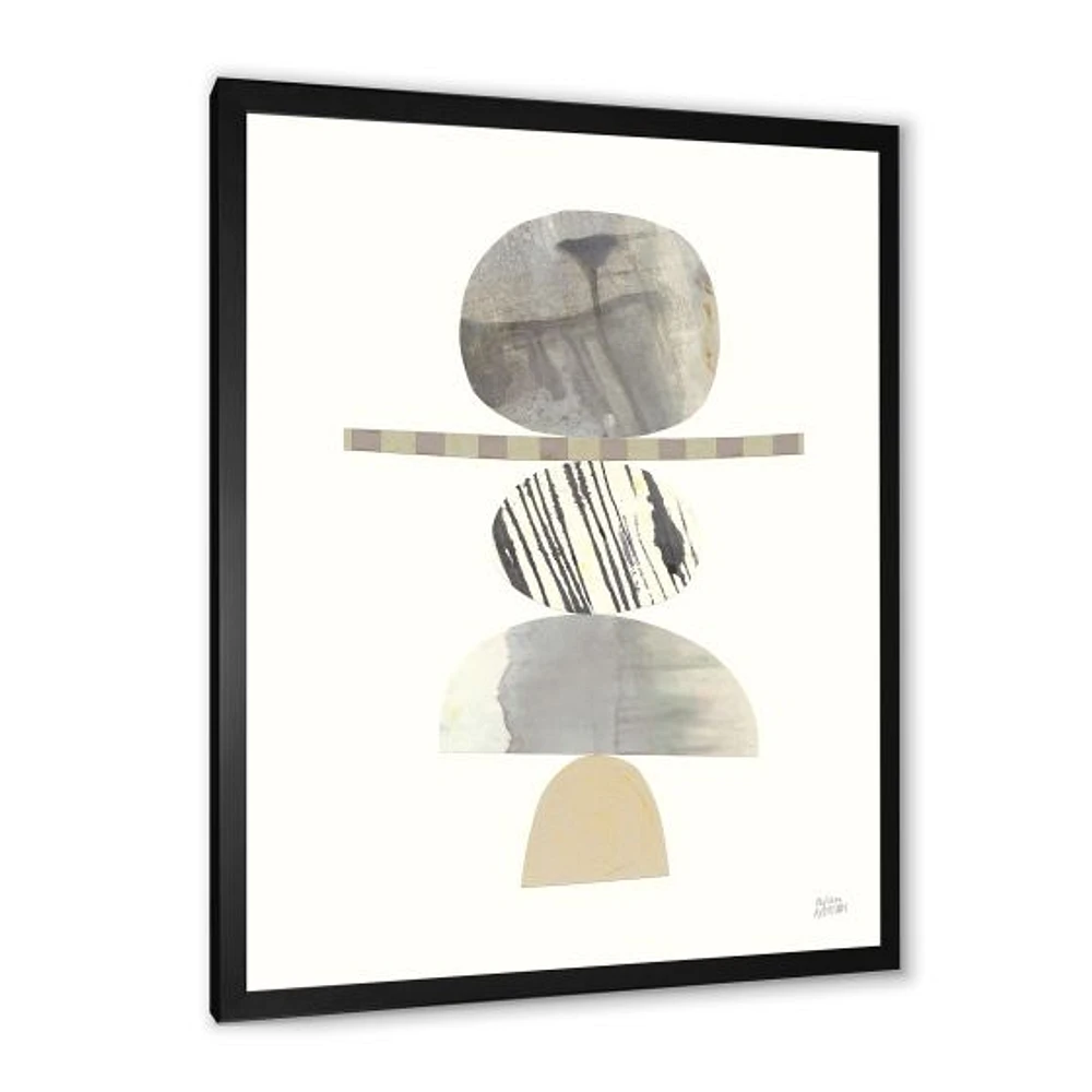 Geometric Balance Neutral I  Wall Art