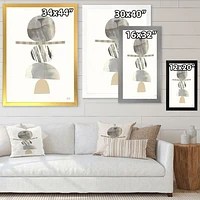 Geometric Balance Neutral I  Wall Art