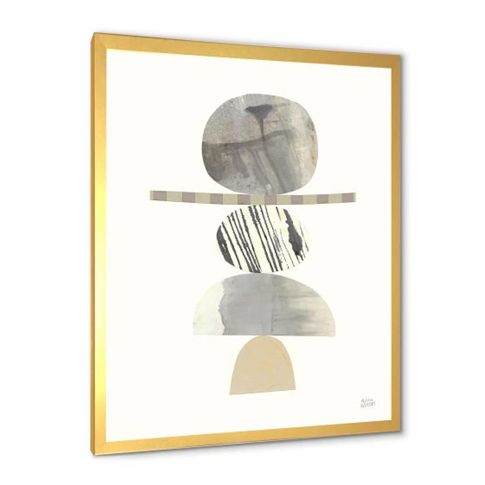 Geometric Balance Neutral I  Wall Art