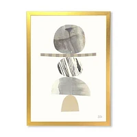 Geometric Balance Neutral I  Wall Art