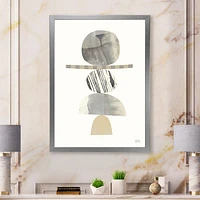 Geometric Balance Neutral I  Wall Art