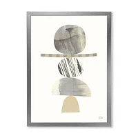 Geometric Balance Neutral I  Wall Art