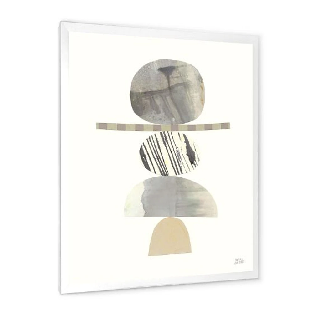 Geometric Balance Neutral I  Wall Art