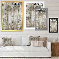 The Modern Grey Forest Wall Art