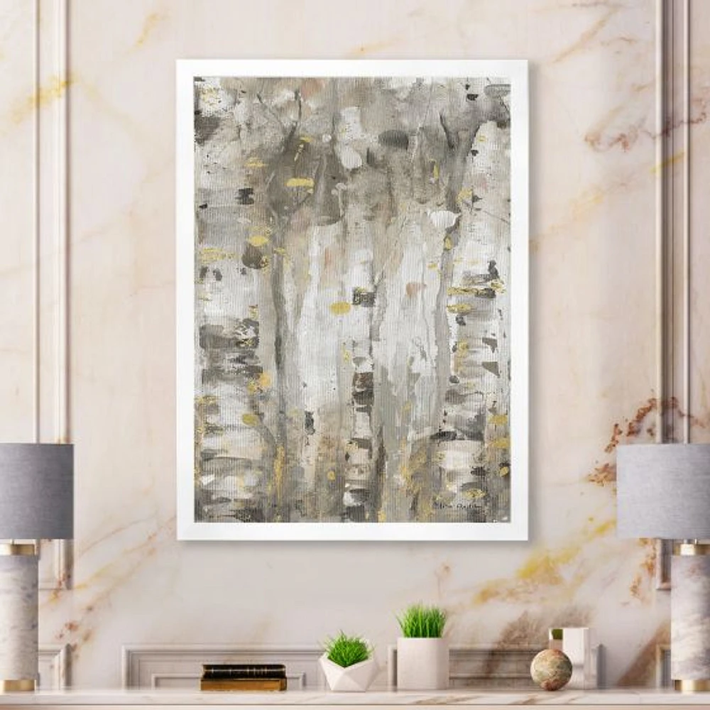 The Modern Grey Forest Wall Art