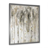 The Modern Grey Forest IV  Wall Art