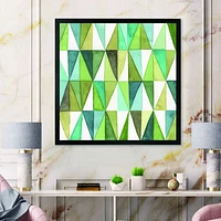 Toile « Green Triangle III