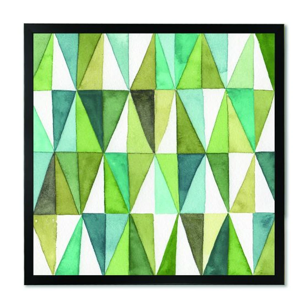 Green Triangle III Wall Art