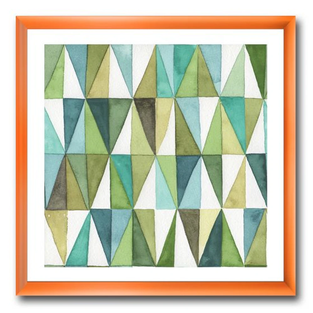 Green Triangle III Wall Art