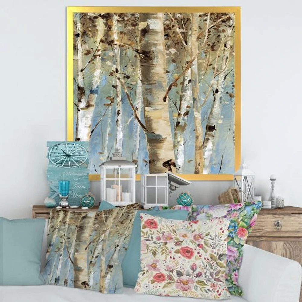 White Birch Forest II  Canvas Wall Art