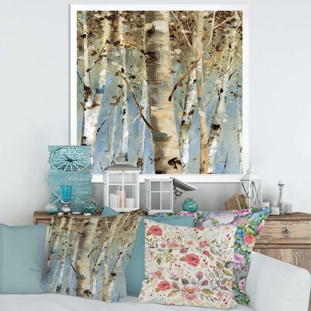 White Birch Forest II  Canvas Wall Art