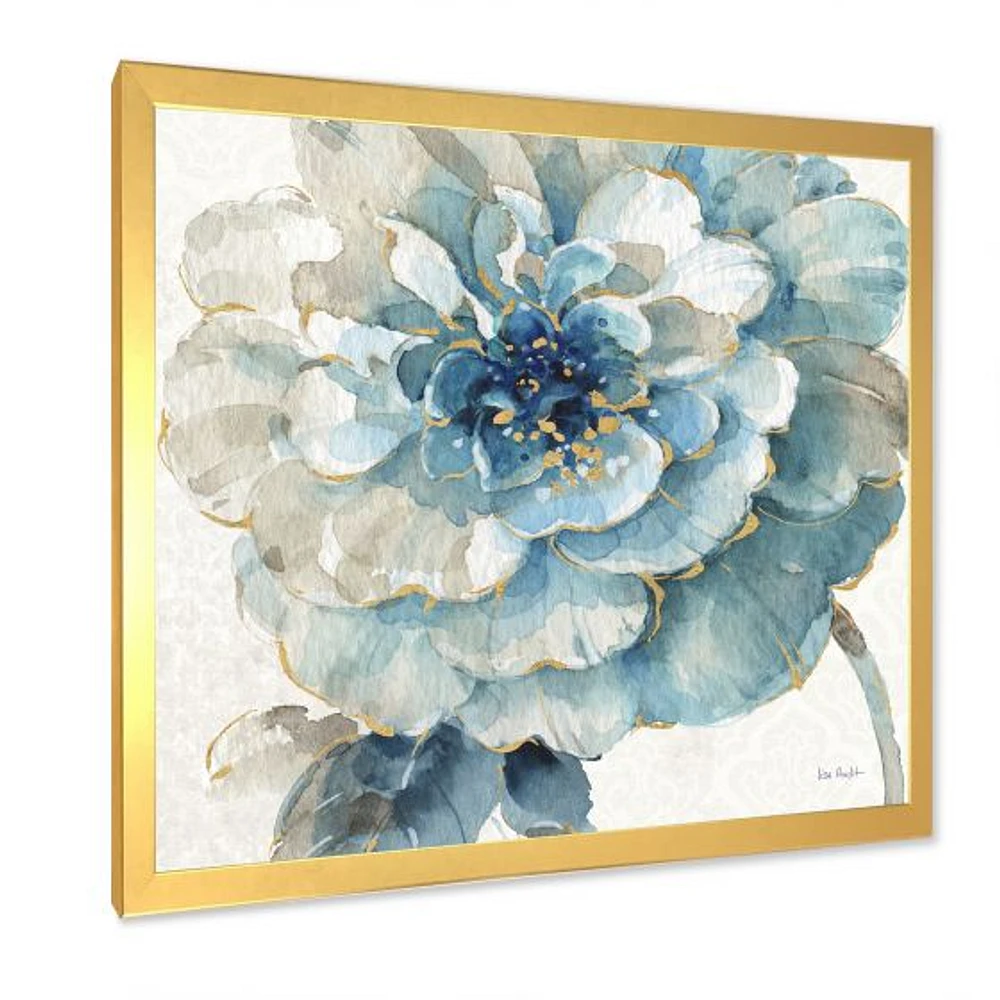 Indigold Gold Country Flower  Canvas Wall Art Print