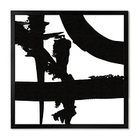 Toile « Black and White Crossing Paths I »