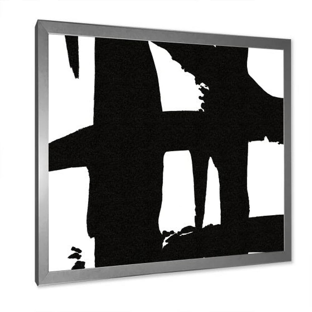 Black & White Crossing Paths II Wall Art