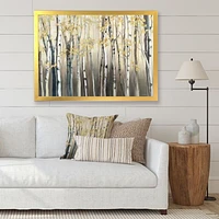 Golden Birch Forest I  Canvas Wall Art