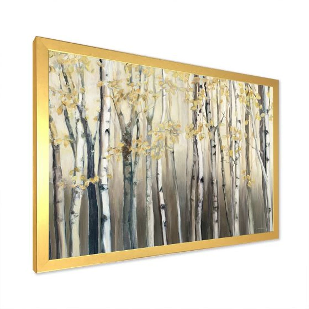 Toile « Golden Birch Forest I »