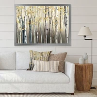 Golden Birch Forest I  Canvas Wall Art