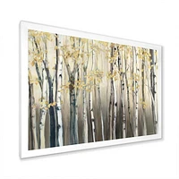 Golden Birch Forest I  Canvas Wall Art