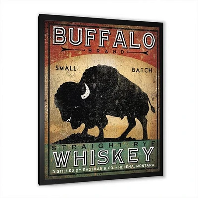 Vintage Buffalo Whiskey  Wall Art