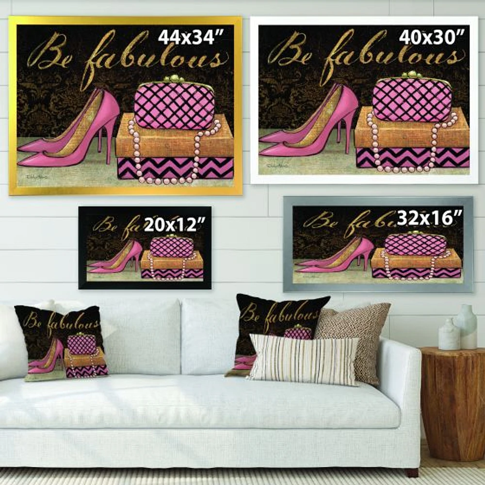 Gold Fabulous Life Style III  FrenchWall Art