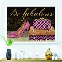 Gold Fabulous Life Style III  FrenchWall Art