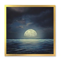 Super Moon Over The Sea II  Wall Art