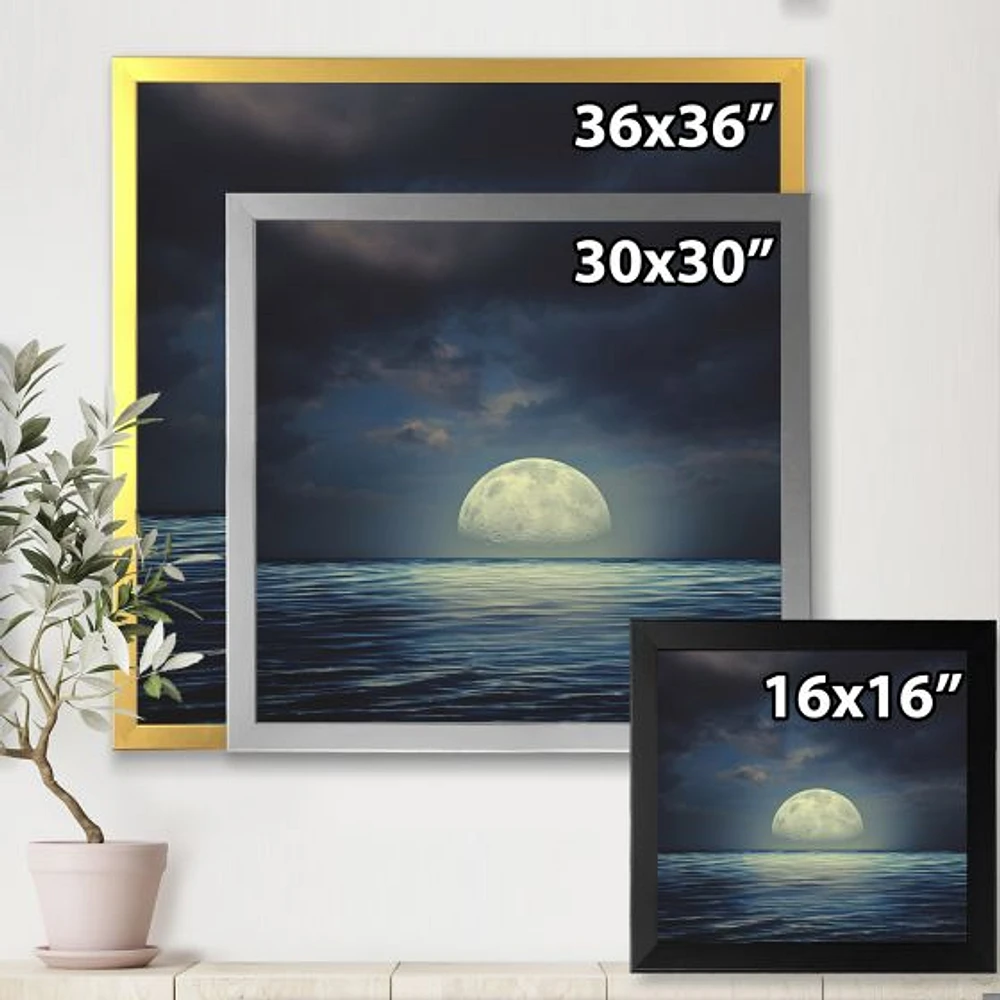 Toile « Super Moon Over The Sea II