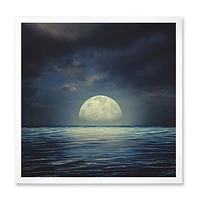 Super Moon Over The Sea II  Wall Art