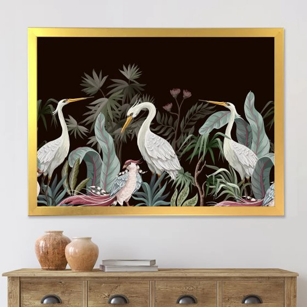 Chinoiserie with Birds and Peonies III  Wall Art