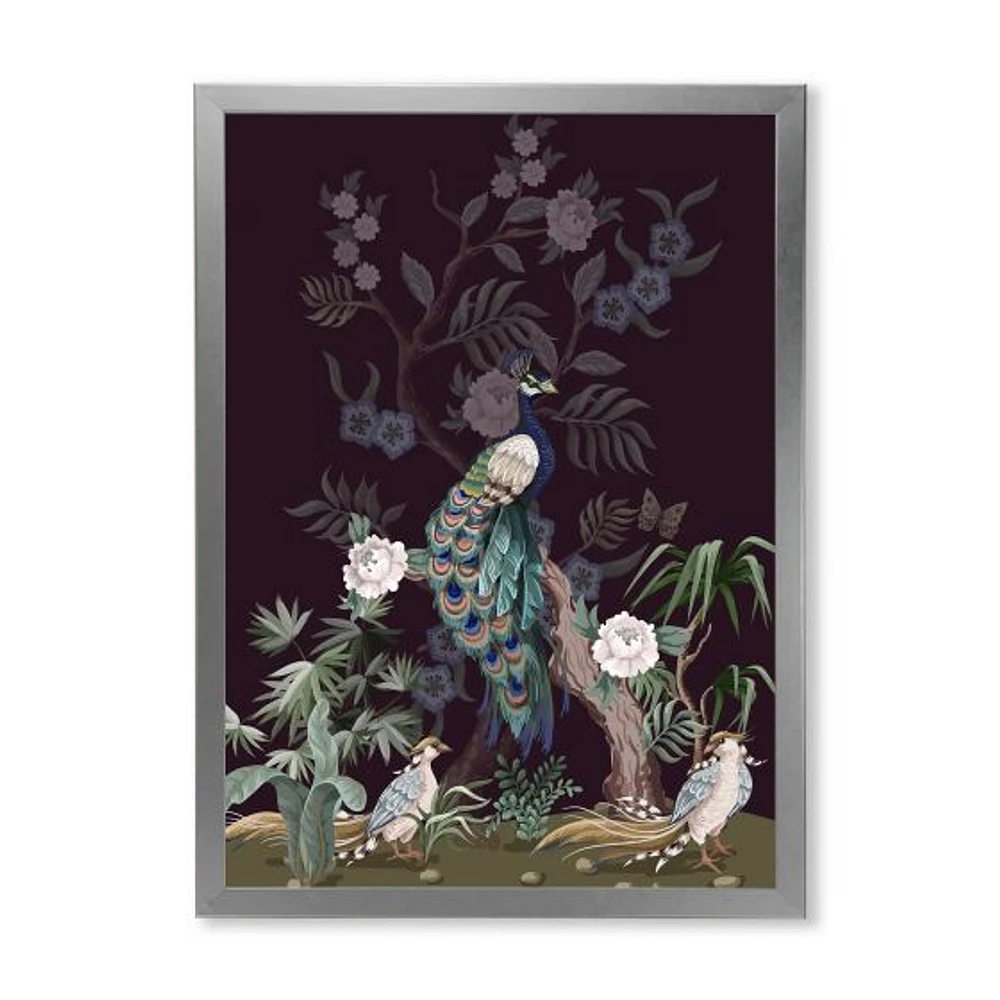 Chinoiserie with Birds and Peonies V  Wall Art